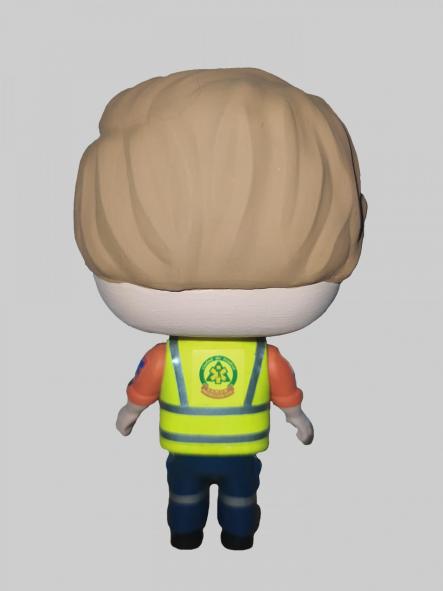 Funcops con Uniforme de Servicio de Asistencia Municipal de Urgencia y Rescate de Madrid SAMUR hombre [1]