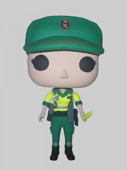 Funcops Guardia Civil con uniforme de tráfico mujer