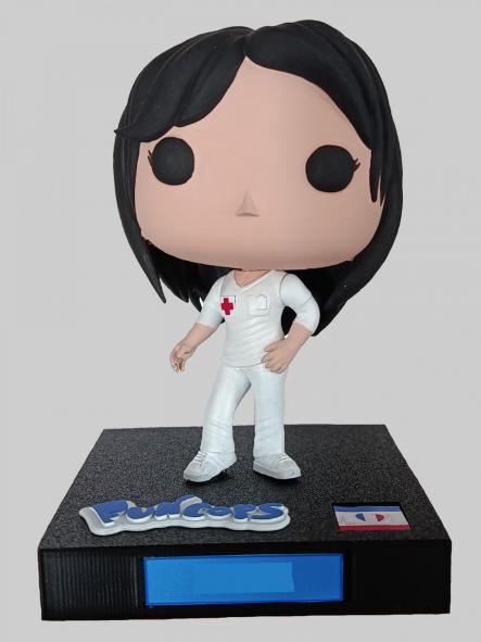 Funcops Enfermera Doctora Medica Sanitaria Emergencias Auxiliar Cruz Roja Francia mujer  [2]