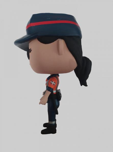 Funcops Ertzaintza policía Euskadi país vasco con uniforme de tráfico mujer [2]