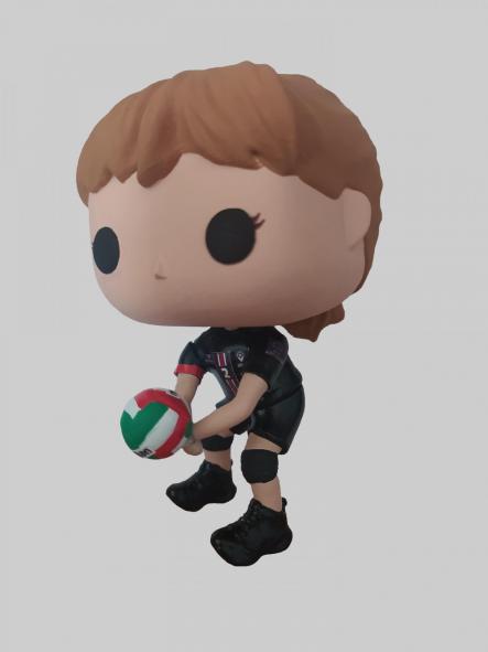 Funcops Jugador o Jugadora de Voleibol Voley playa mujer o hombre con la equipación de tu equipo o club [2]