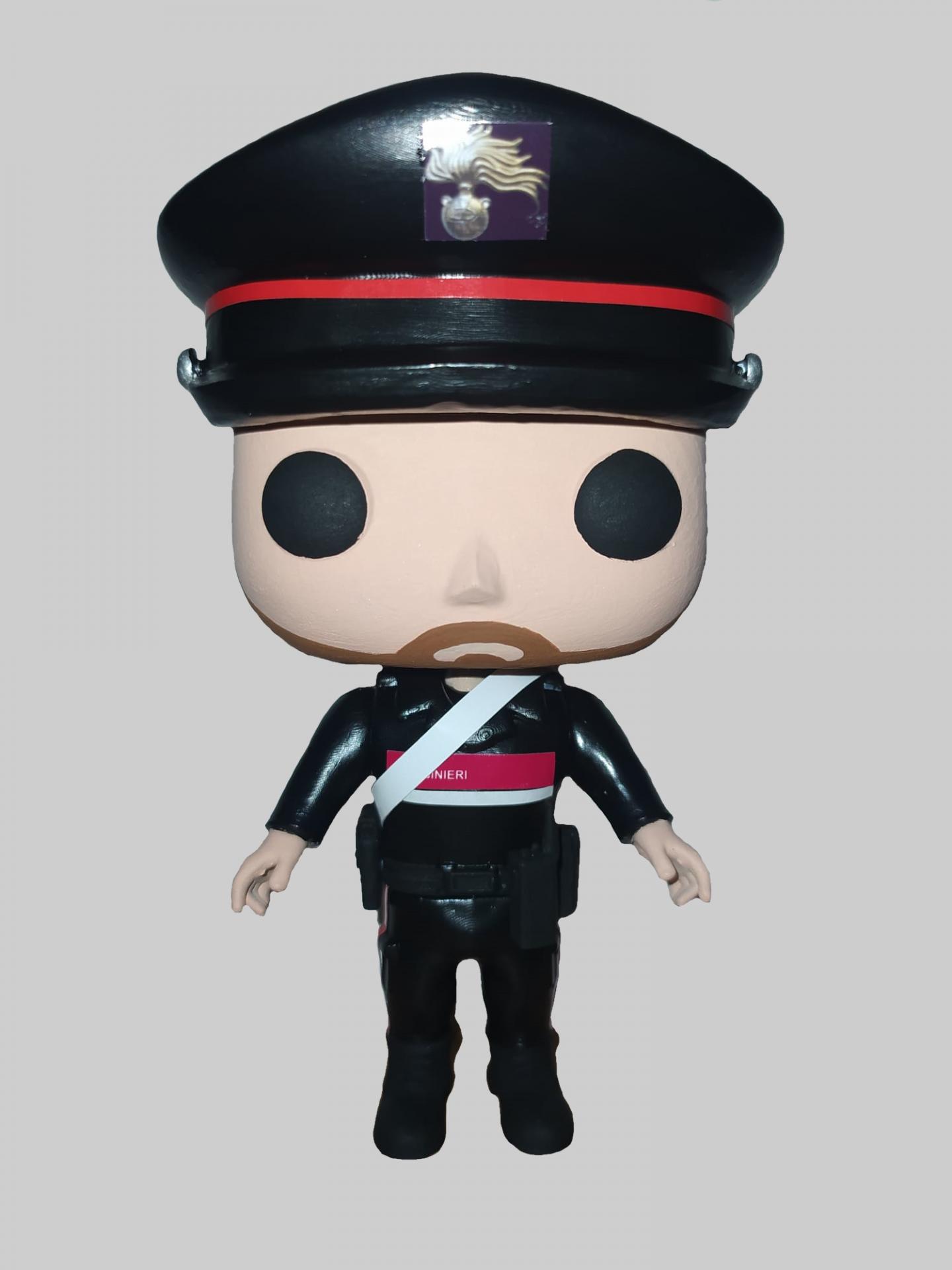 Funcops Carabinieri de Italia con nuevo uniforme de servicio hombre 