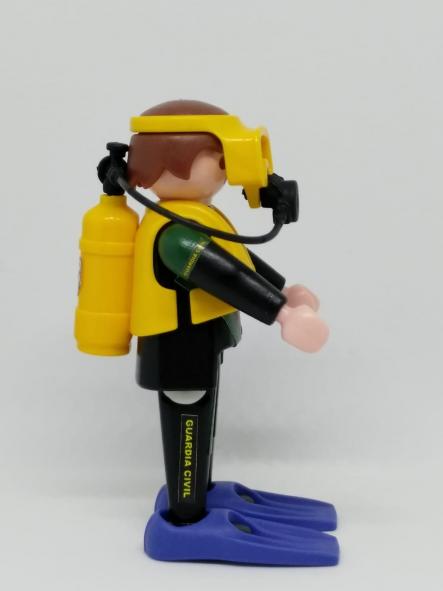 Playmobil personalizado Guardia Civil uniforme GEAS grupo especial de acciones subacuáticas hombre [2]