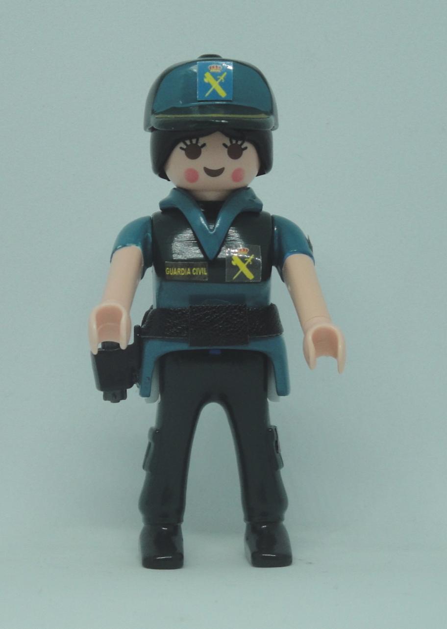 Playmobil personalizado Guardia Civil uniforme seguridad ciudadana mujer 