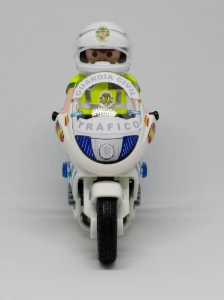 Playmobil personalizado de la Guardia Civil de Tráfico con moto elige hombre o mujer 