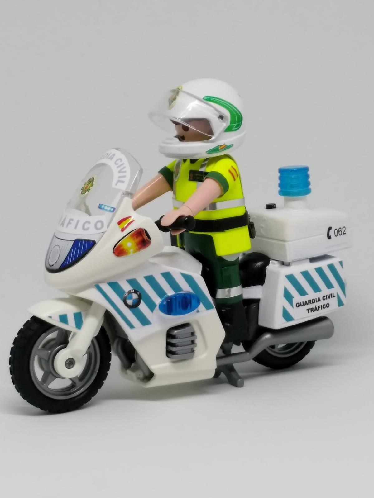 Arrestar Competencia bala Playmobil personalizado de la Guardia Civil de Tráfico con moto elige  hombre o mujer : 39,95 €