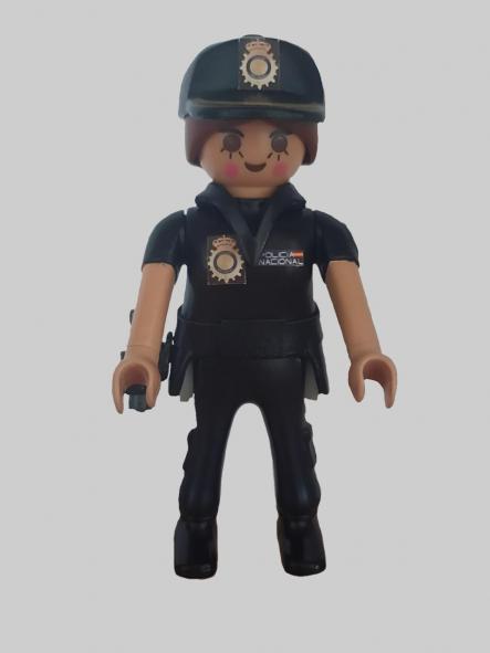 Playmobil personalizado con uniforme de la Policía Nacional seguridad ciudadana mujer [1]