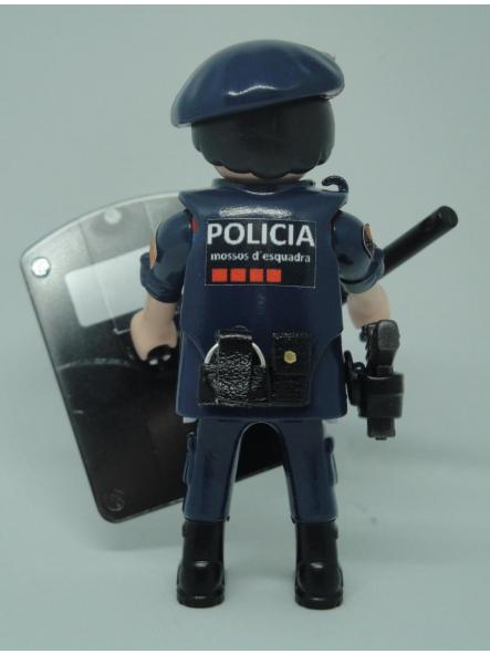 Playmobil personalizado con uniforme del grupo ARRO de Mossos d´Esquadra con escudo antidisturbios hombre  [1]