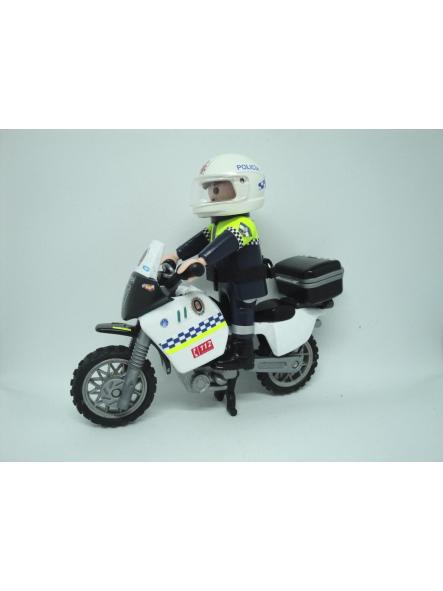 Playmobil personalizado Policía Local Granada patrulla con moto elige hombre o mujer [0]