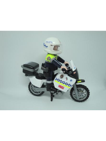 Playmobil personalizado Policía Local Granada patrulla con moto elige hombre o mujer [1]