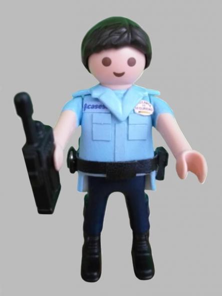 Playmobil personalizado Uniforme Vigilante de Seguridad Compañía CASESA Hombre