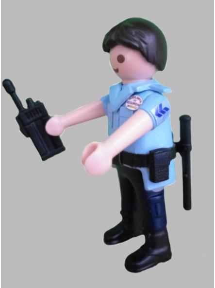 Playmobil personalizado Uniforme Vigilante de Seguridad Compañía CASESA Hombre [1]