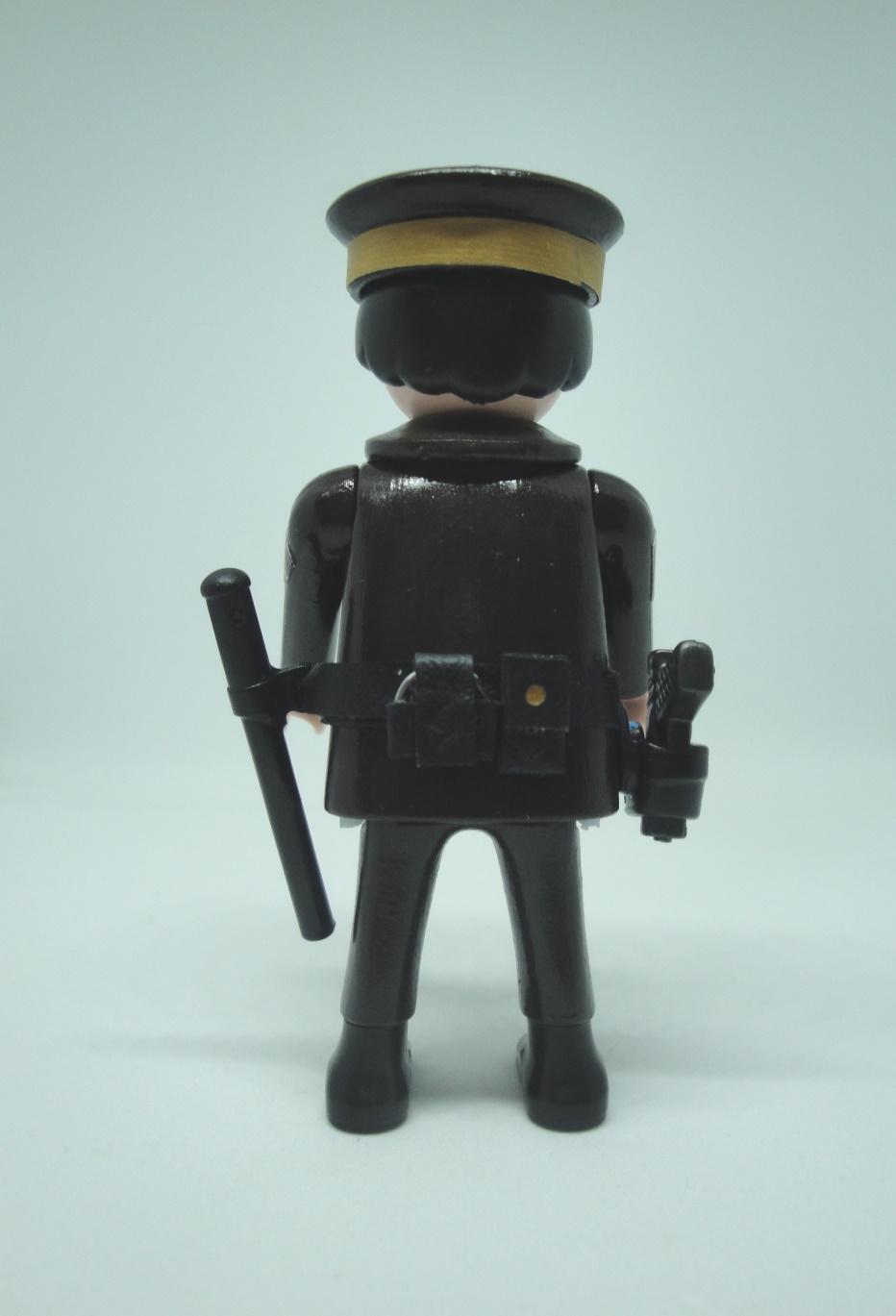 Playmobil personalizado Policía Nacional uniforme marrón maderos hombre