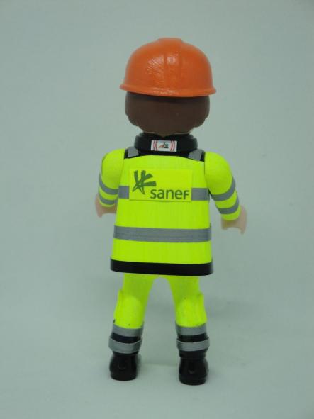 Playmobil personalizado con uniforme de la empresa Sanef autopistas de Francia hombre  [1]