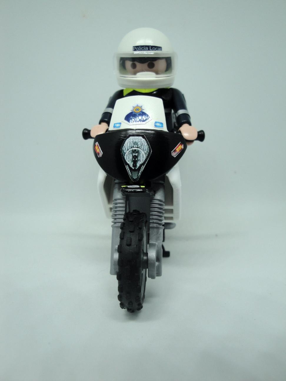 Playmobil personalizado Policía Local Vitoria patrulla con moto elige hombre o mujer