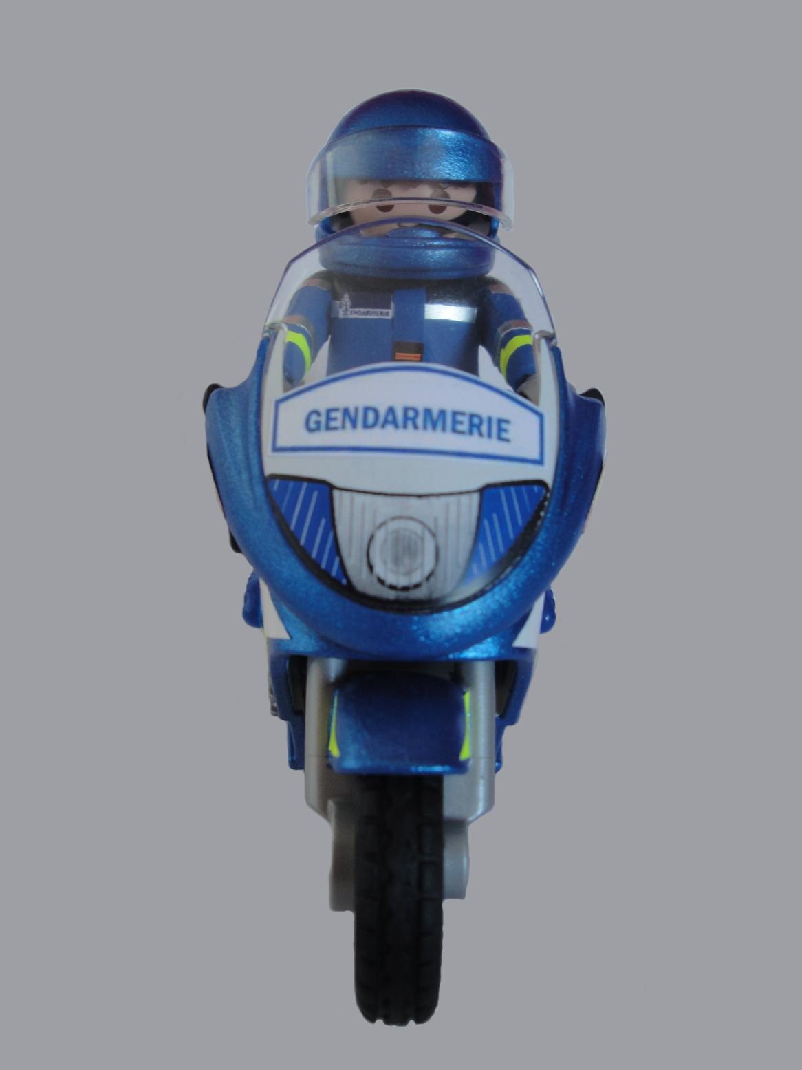 Playmobil moto tráfico Gendarmerie francesa elige hombre o mujer
