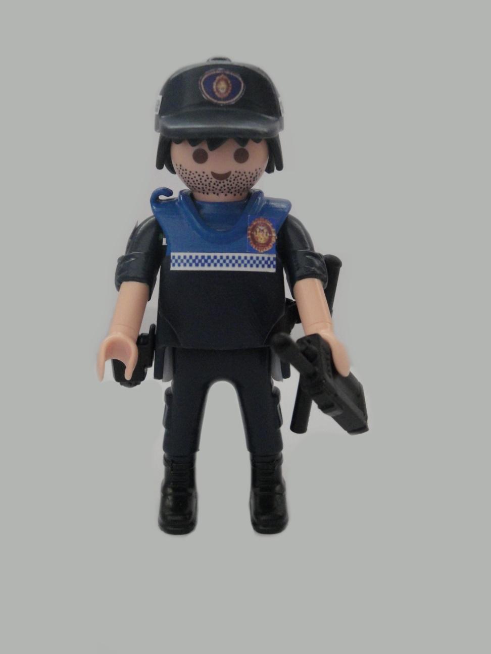 Playmobil personalizado uniforme Policía Portuaria de Barcelona hombre