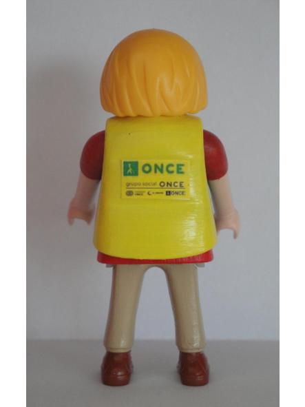 Playmobil personalizado con uniforme de vendedora del cupón de la ONCE mujer [1]