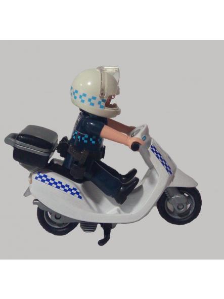 Playmobil personalizado Policía Local Abarán Región de Murcia patrulla en ciclomotor elige hombre o mujer [2]