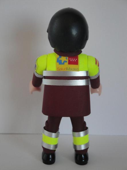 Playmobil personalizado con uniforme de conductor de ambulancia del Servicio de Salud de la Comunidad de Madrid hombre  [1]