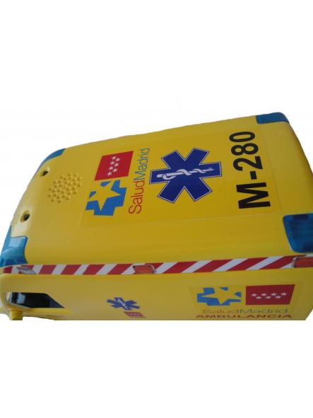 Ambulancia Playmobil personalizada con los distintivos del SAMUR Servicio de Salud de la Comunidad de Madrid [3]