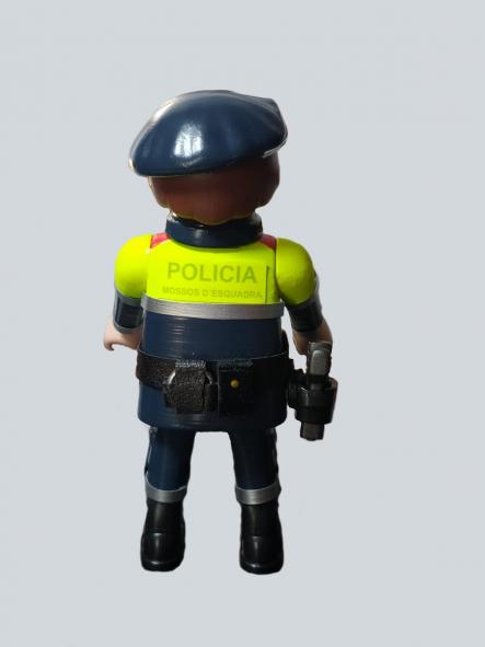 Playmobil personalizado Mossos de Esquadra policía de Cataluña con uniforme de tráfico transit hombre [1]