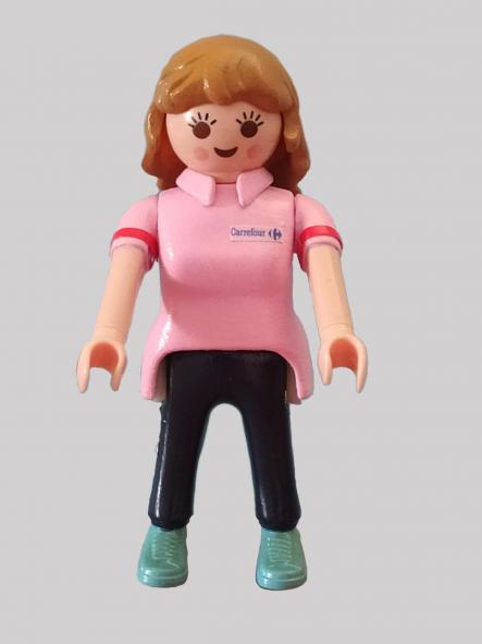 Playmobil personalizado con el uniforme de Carrefour mujer [0]