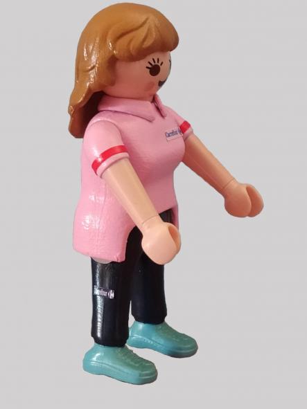 Playmobil personalizado con el uniforme de Carrefour mujer [2]