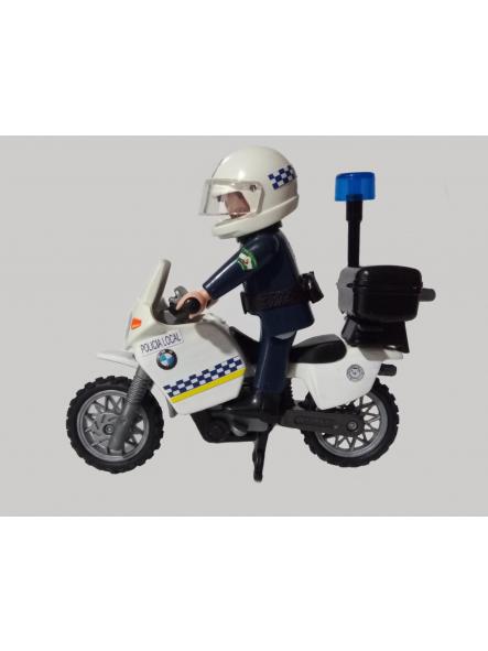 Playmobil personalizado Policía Local Mojácar Almería Andalucía patrulla con moto elige hombre o mujer [1]
