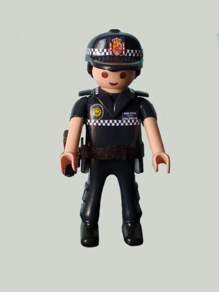 Playmobil custom uniforme Policía Local de Valencia hombre [0]