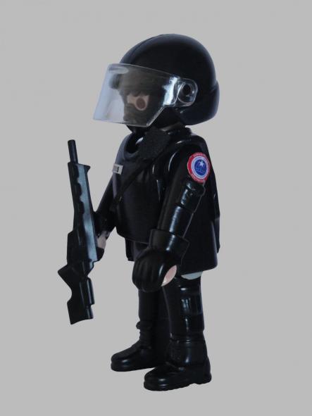Playmobil personalizado con uniforme SWAT Administración Penitenciaria Francia Administration Penitentiaire ERIS hombre [2]