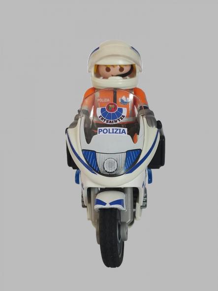 Playmobil moto policía Ertzaintza de Tráfico País Vasco Euskadi elige hombre o mujer