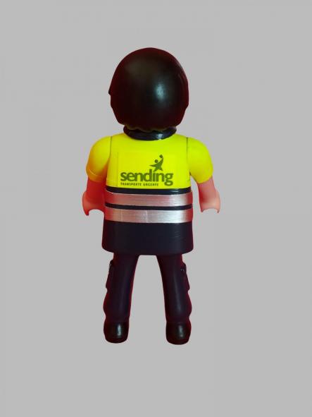 Playmobil personalizado con uniforme de repartidor empresa de transporte paquetería Sending Hombre [1]