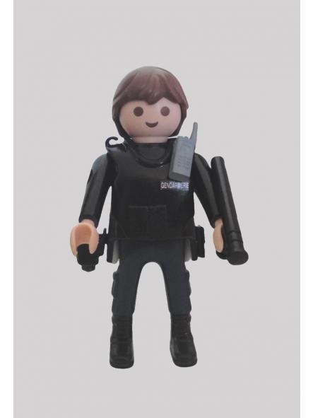 Playmobil personalizado uniforme PSIG Gendarmerie Francia hombre sin casco
