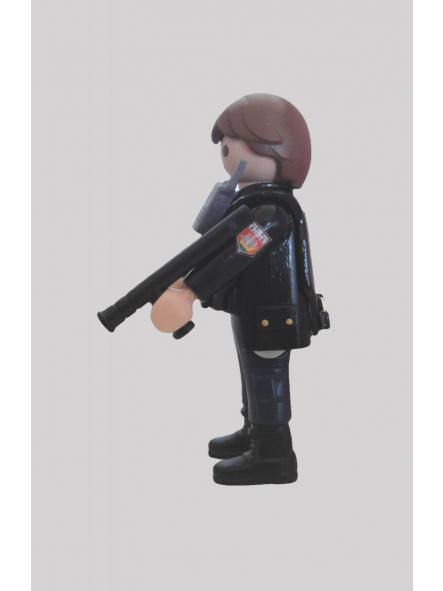 Playmobil personalizado uniforme PSIG Gendarmerie Francia hombre sin casco [2]