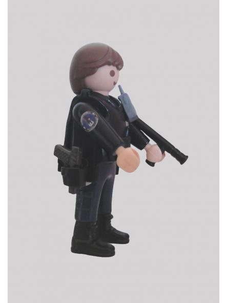 Playmobil personalizado uniforme PSIG Gendarmerie Francia hombre sin casco [3]