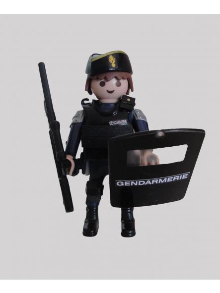 Playmobil personalizado con uniforme del PSIG con calot o chapiri de la Gendarmerie francesa swat team hombre