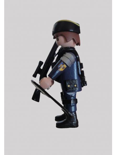 Playmobil personalizado con uniforme del PSIG con calot o chapiri de la Gendarmerie francesa swat team hombre [2]