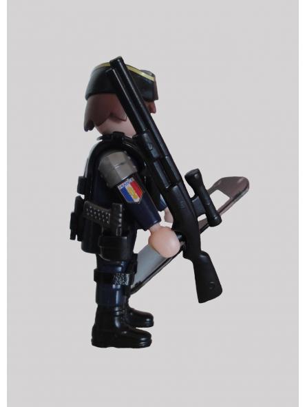 Playmobil personalizado con uniforme del PSIG con calot o chapiri de la Gendarmerie francesa swat team hombre [3]