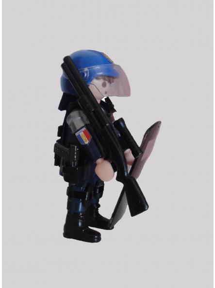 Playmobil personalizado con uniforme del PSIG con casco antidisturbios de la Gendarmerie francesa hombre [3]