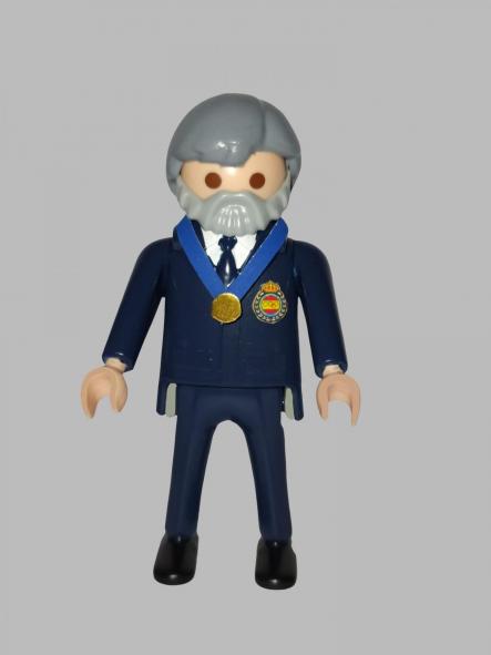Playmobil personalizado con el uniforme de gala de la real federación española de tiro hombre