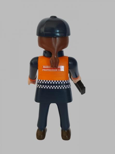 Playmobil personalizado con uniforme de Protección Civil Barakaldo Babes Zibila 112 sos Deiak mujer [1]