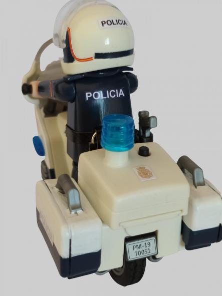 Playmobil personalizado Policía Nacional CNP Grupo de Motos diseño década de 1990 a 2000 patrulla seguridad ciudadana elige hombre o mujer [1]