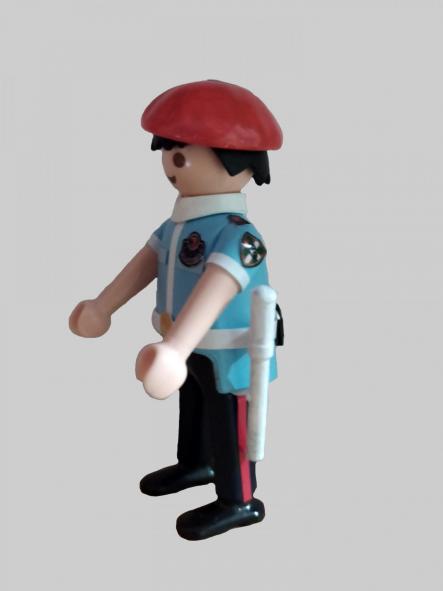 Playmobil personalizado Ertzaintza Policía del País Vasco Euskadi con uniforme de la década de 1990 hombre [2]