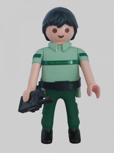 Playmobil personalizado con uniforme de la Oficina Forestal de Francia Office National des Forest hombre 