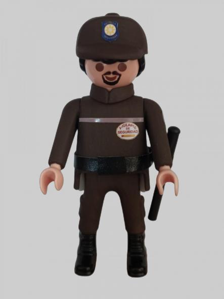 Playmobil Vigilante de Seguridad personalizado con el uniforme de la Compañía Estrella hombre