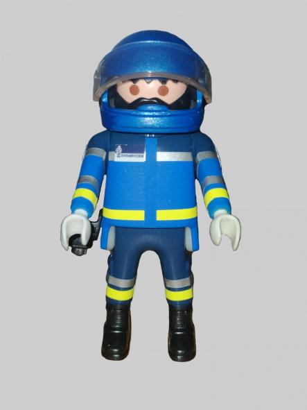 Playmobil personalizado Gendarmerie Francia con uniforme de motorista de Tráfico hombre