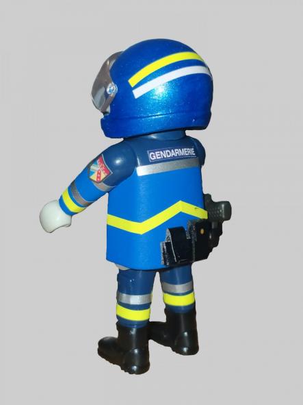 Playmobil personalizado Gendarmerie Francia con uniforme de motorista de Tráfico hombre [2]