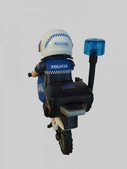 Playmobil personalizado Policía Local Palencia patrulla con moto elige hombre o mujer [1]
