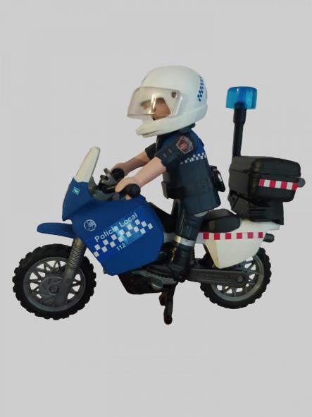 Playmobil personalizado Policía Local Palencia patrulla con moto elige hombre o mujer [3]